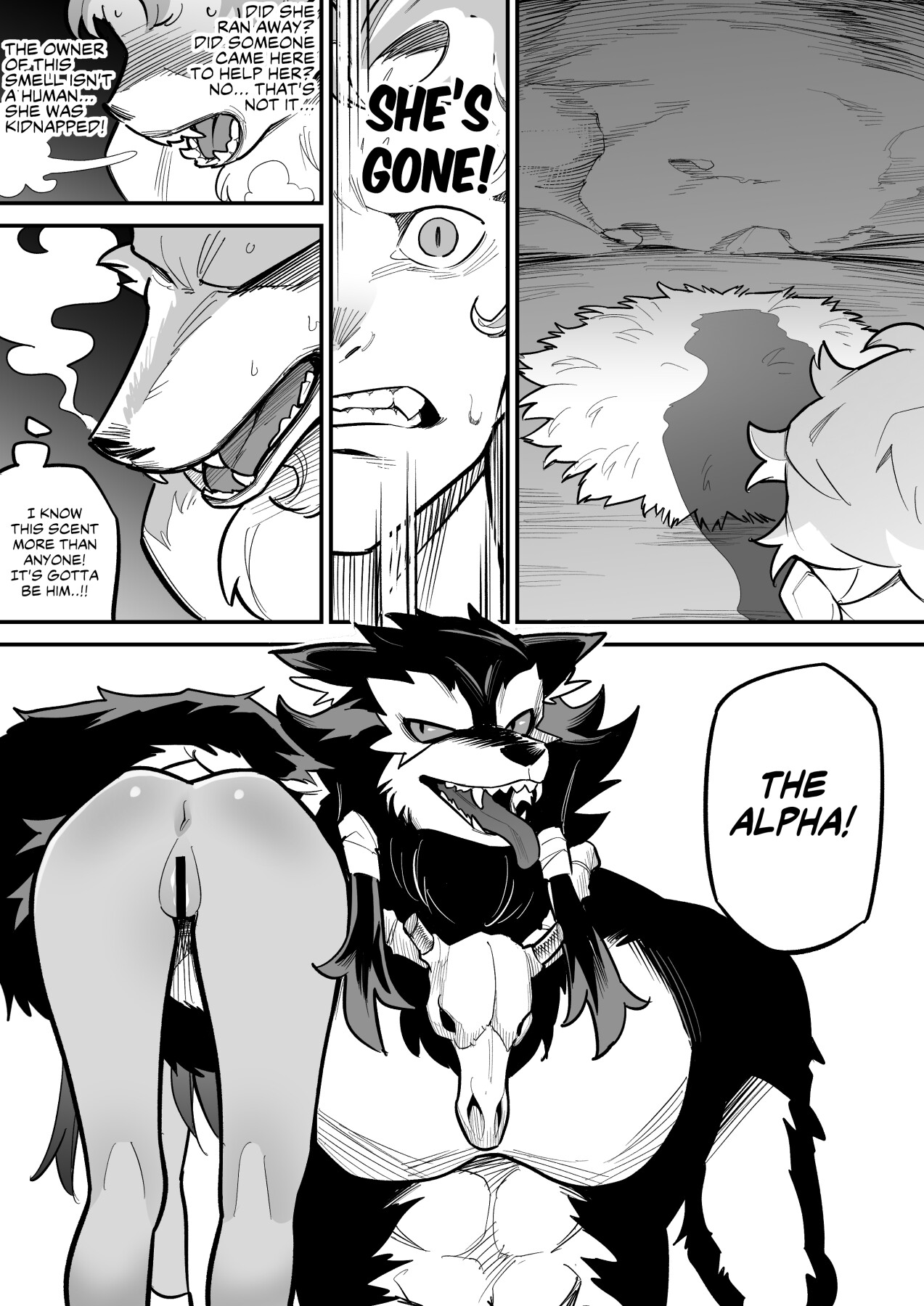 Hentai Manga Comic-Beastman x Female Warrior NTR-Read-32